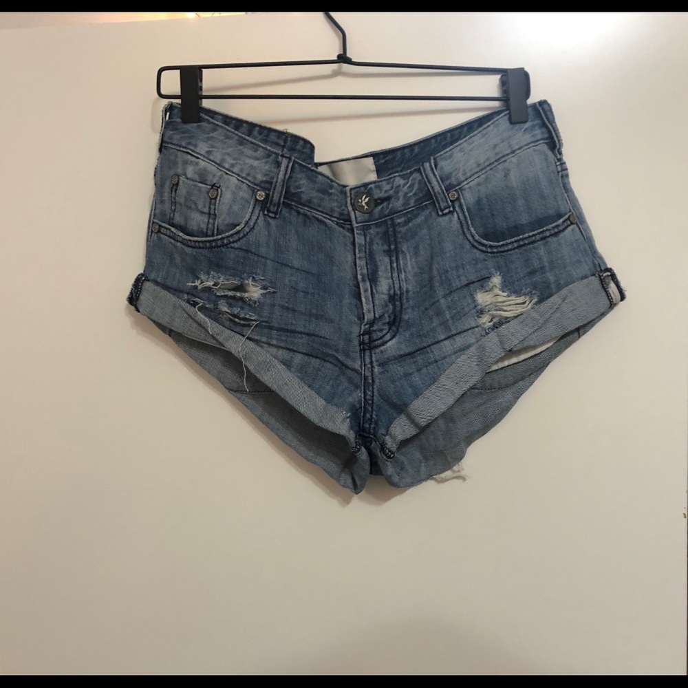 One Teaspoon Bandit Denim Shorts